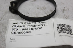 AIR CLEANER TUBE CLAMP 17255-MN1-670  1998 HONDA CBR900RR