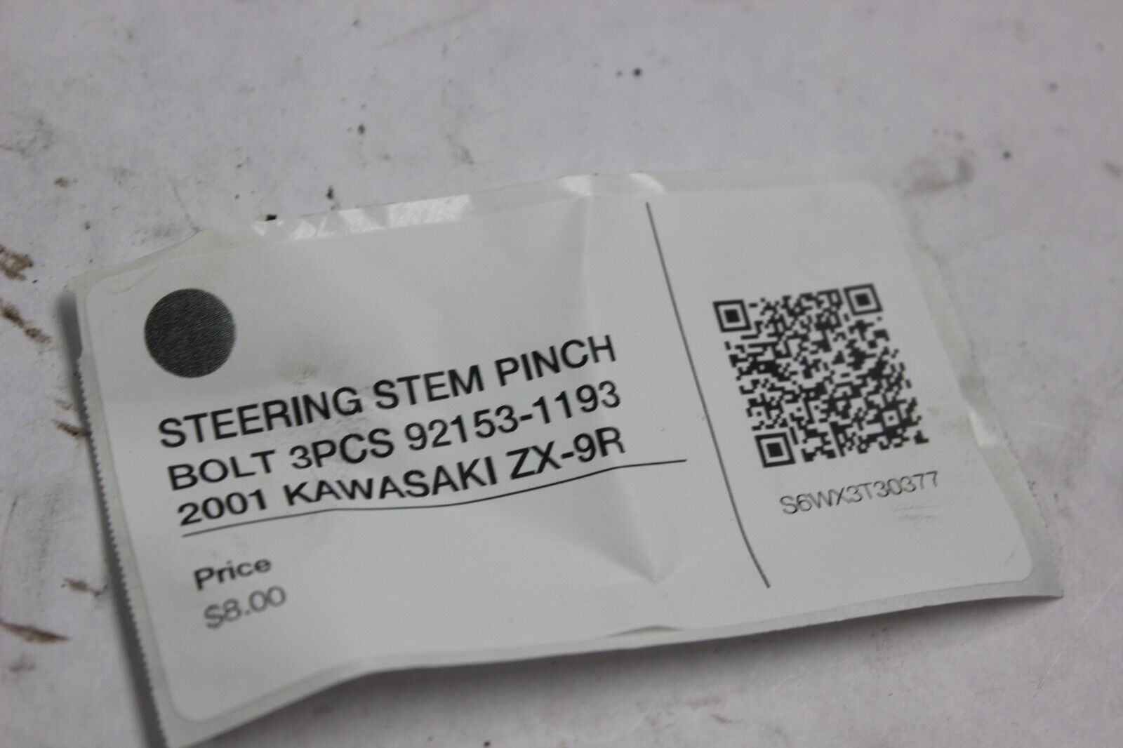 STEERING STEM PINCH BOLT 3PCS 92153-1193 2001 KAWASAKI ZX-9R