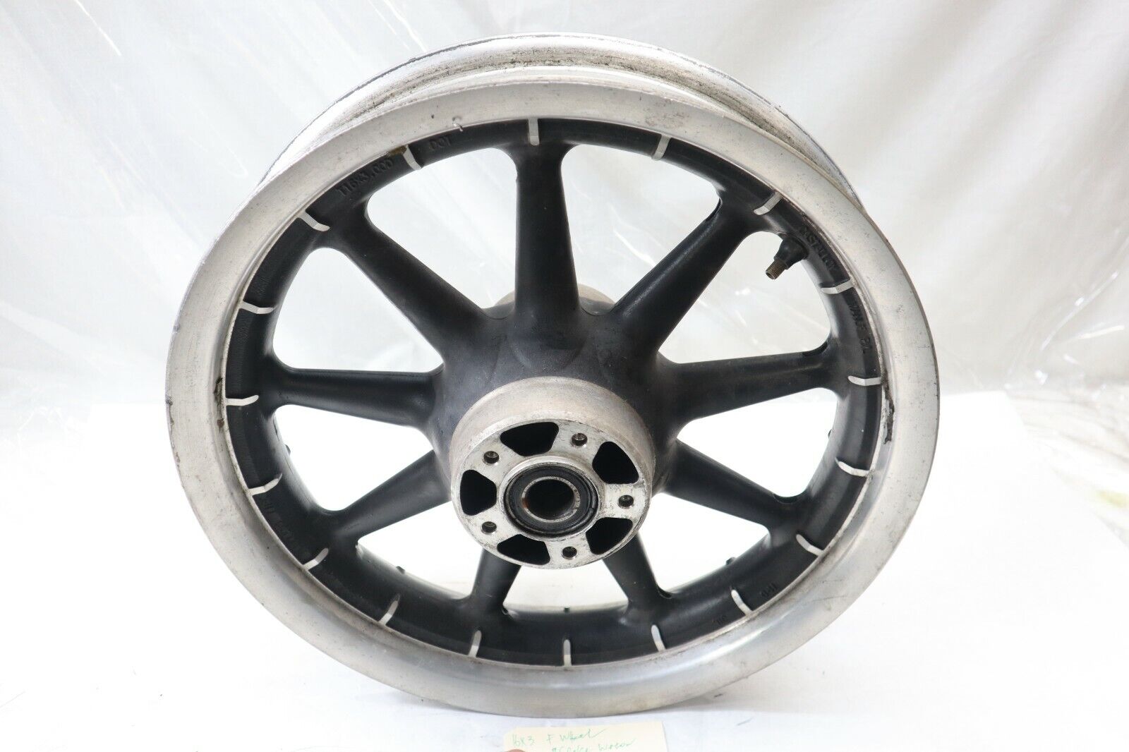 OEM Harley Davidson FRONT 9 Spoke Wagon Wheel 16" x 3" 1" Bearing 43345-00