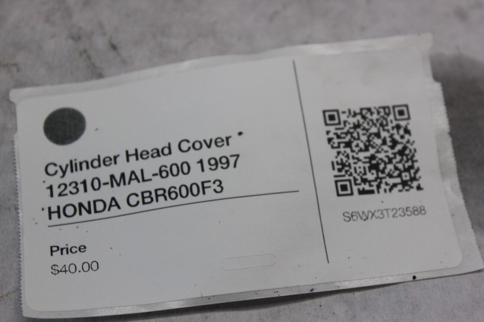 Cylinder Head Cover 12310-MAL-600 1997 HONDA CBR600F3