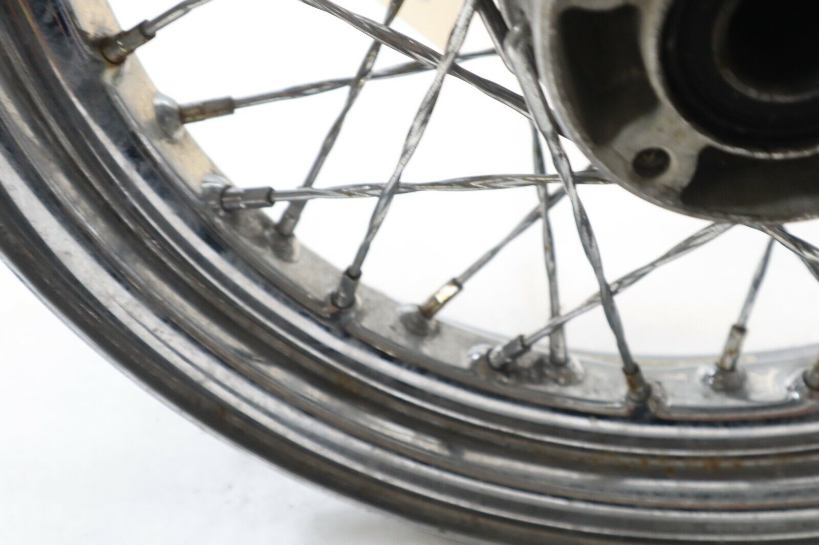 Chrome Twisted Spoke FRONT Wheel 16" X 3" 25MM Bearings 2008+ Harley Touring