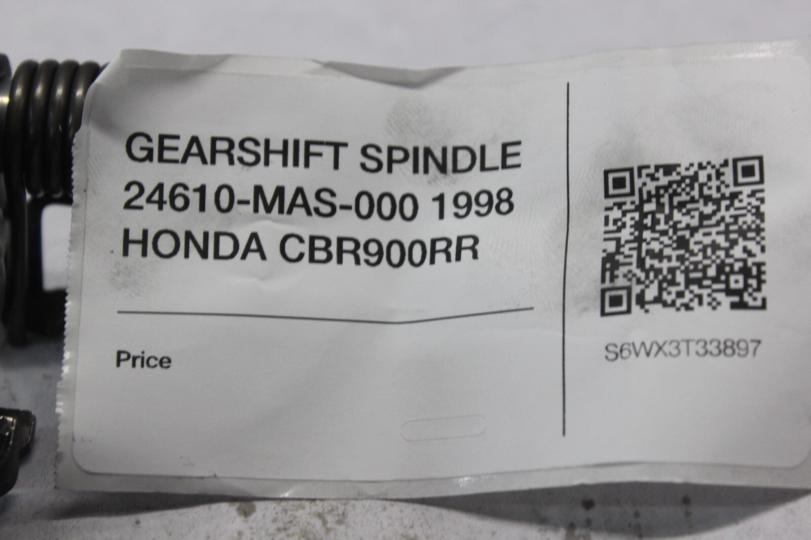 GEARSHIFT SPINDLE 24610-MAS-000 1998 HONDA CBR900RR