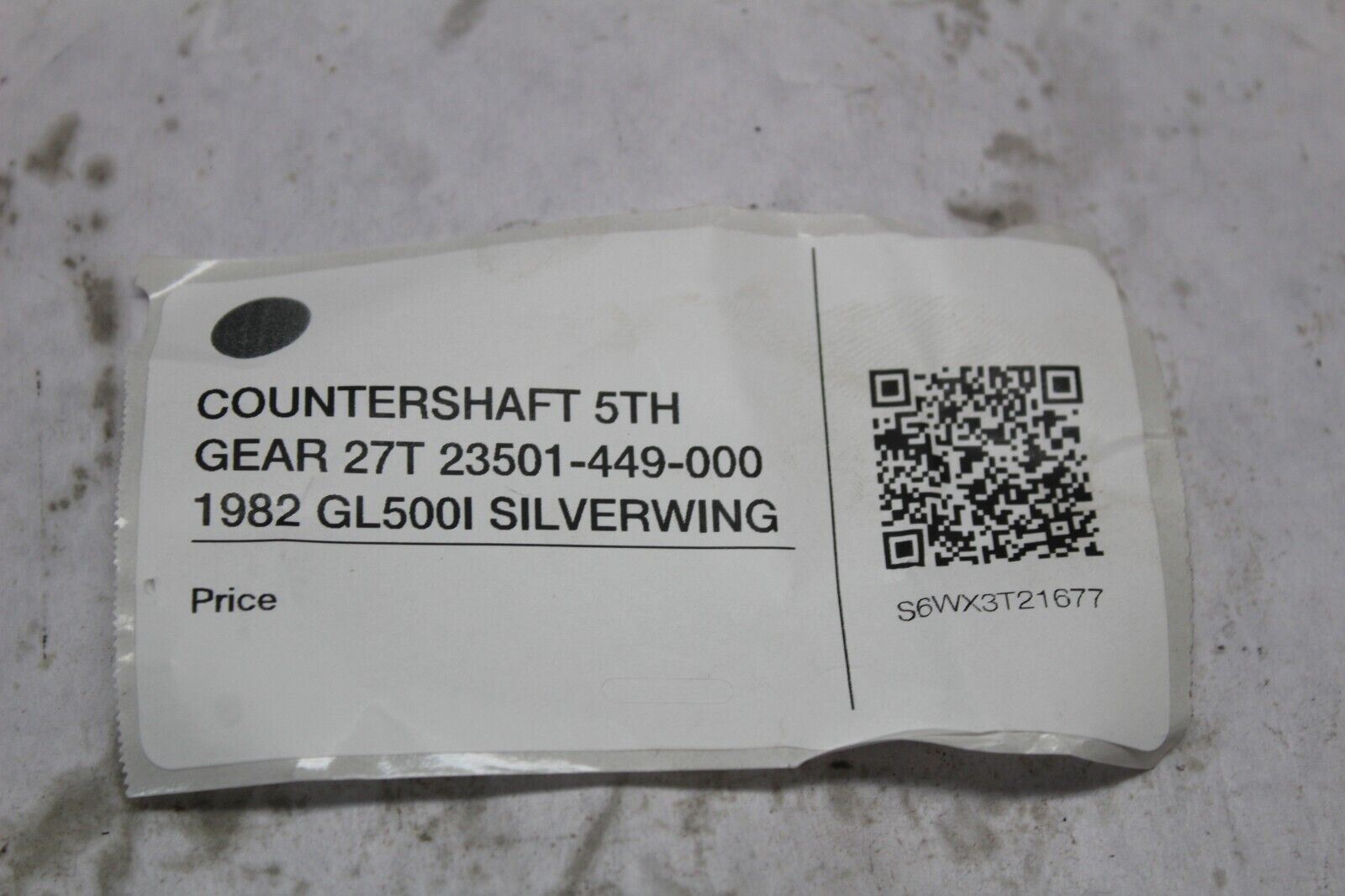 COUNTERSHAFT 5TH GEAR 27T 23501-449-000 1982 GL500I SILVERWING