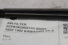 AIR FILTER SCREW (2) 6X144 92009-1622 1992 KAWASAKI ZX-6
