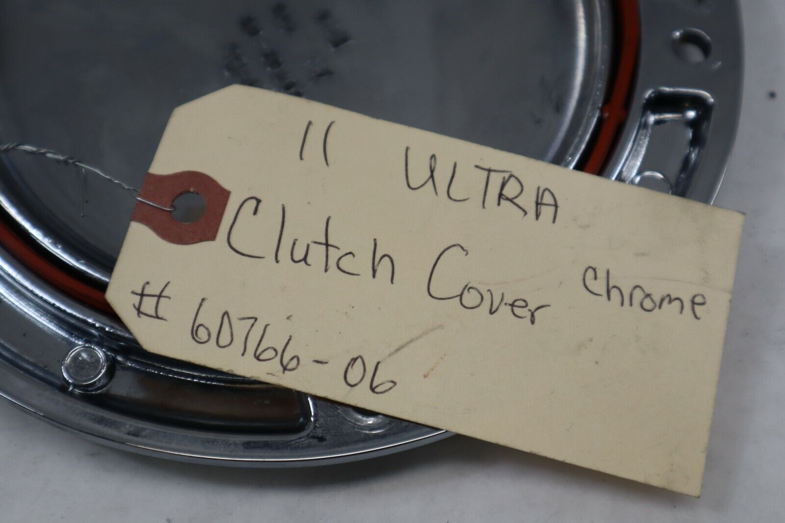 OEM Harley Davidson Chrome Derby Clutch Cover 2011 Ultra FLHTCU Blk/Silver