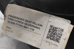 PASSENGER SEAT PILLION 1982 HONDA SILVERWING GL500 77300-MA1-730
