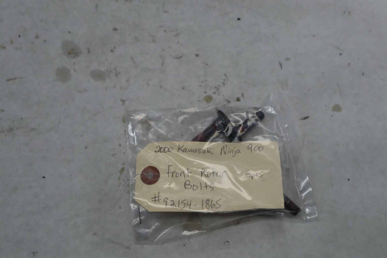 OEM Kawasaki Motorcycle Front Rotor Bolts 2000 ZX9 Ninja 92154-1865