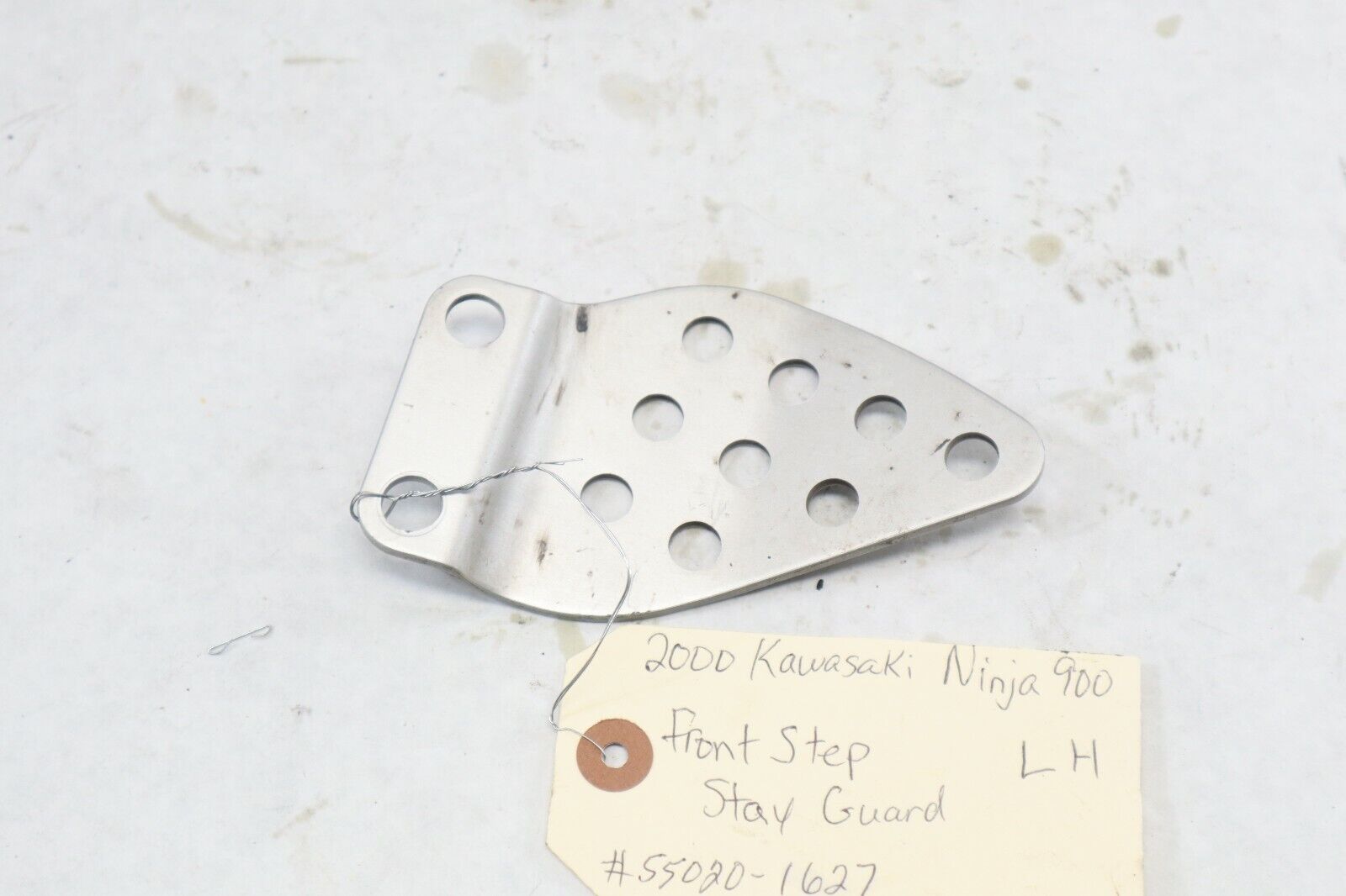 OEM Kawasaki Motorcycle LEFT Front Step Stay Guard 2000 ZX9 Ninja 55020-1627