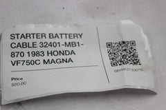 STARTER BATTERY CABLE 32401-MB1-870 1983 HONDA VF750C MAGNA