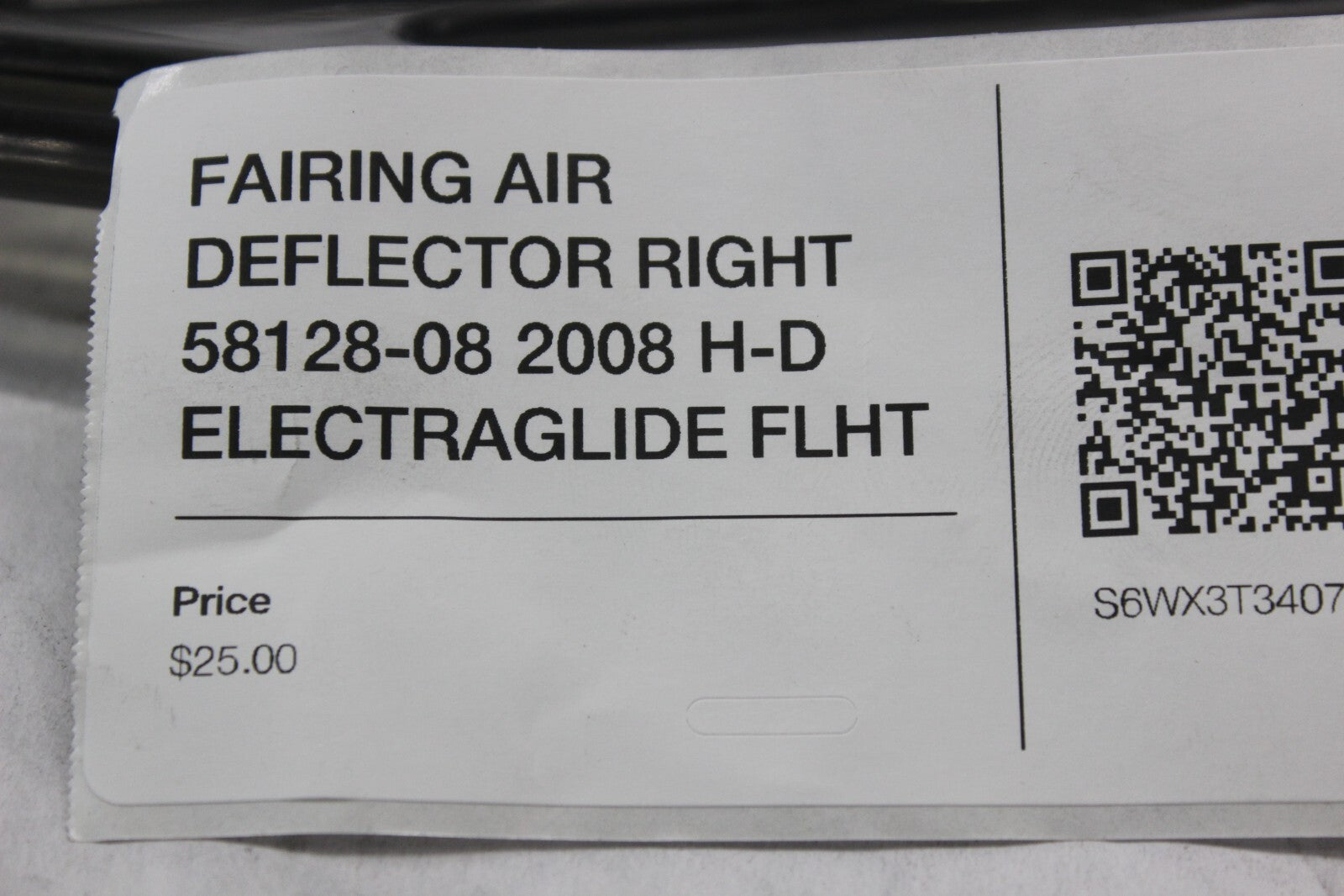 FAIRING AIR DEFLECTOR RIGHT 58128-08 2008 H-D ELECTRAGLIDE FLHT