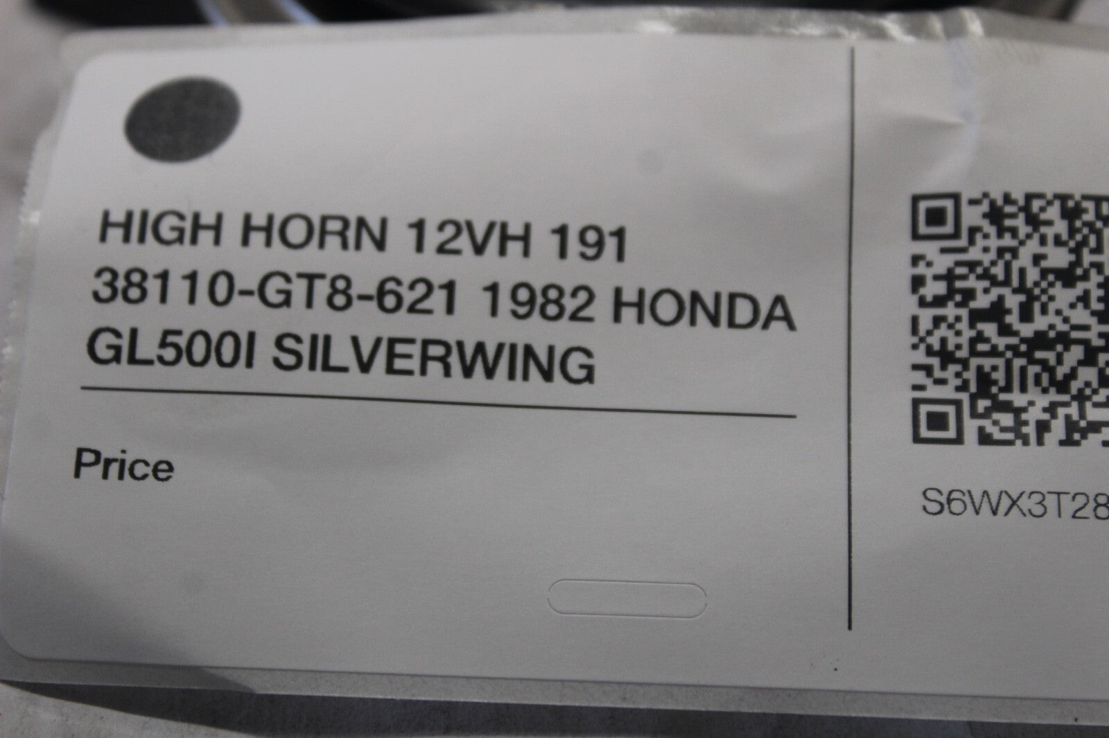 HIGH HORN 12VH 191 38110-GT8-621 1982 HONDA GL500I SILVERWING