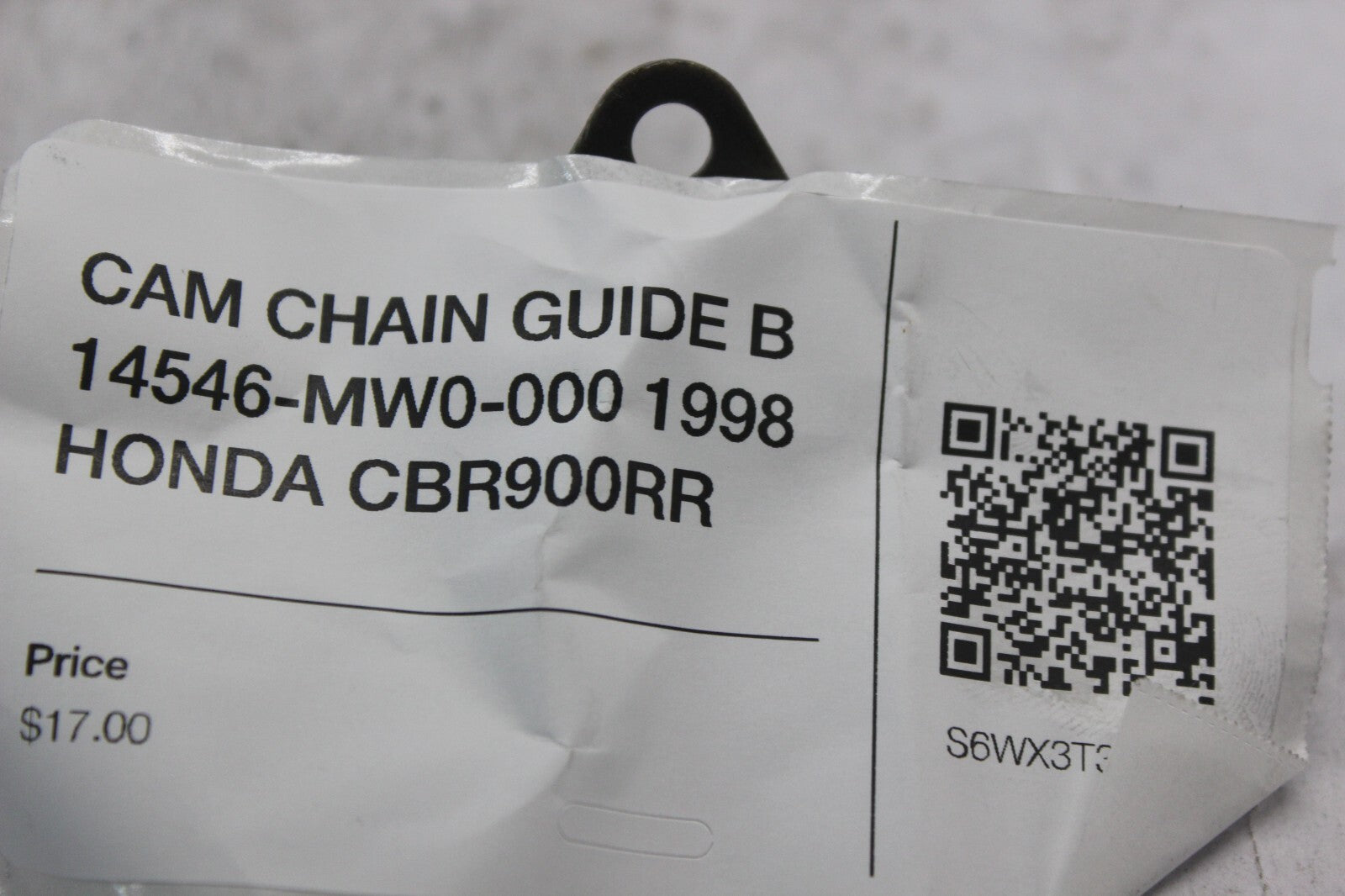 CAM CHAIN GUIDE B 14546-MW0-000 1998 HONDA CBR900RR
