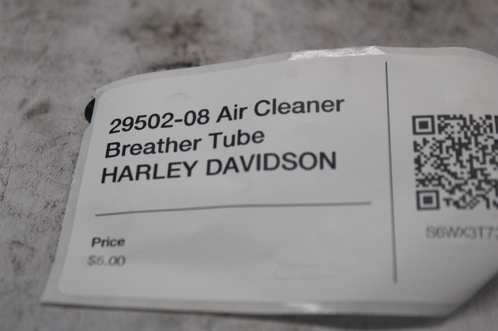 29502-08 Air Cleaner Breather Tube HARLEY DAVIDSON