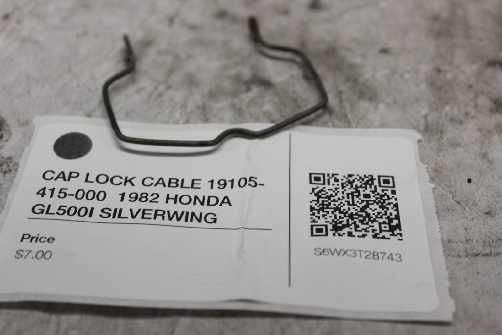 CAP LOCK CABLE 19105-415-000  1982 HONDA GL500I SILVERWING