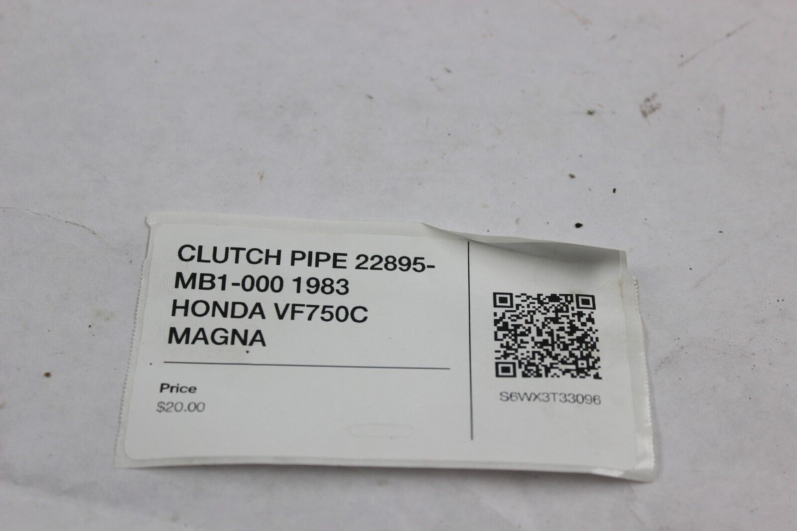 CLUTCH PIPE 22895-MB1-000 1983 HONDA VF750C MAGNA