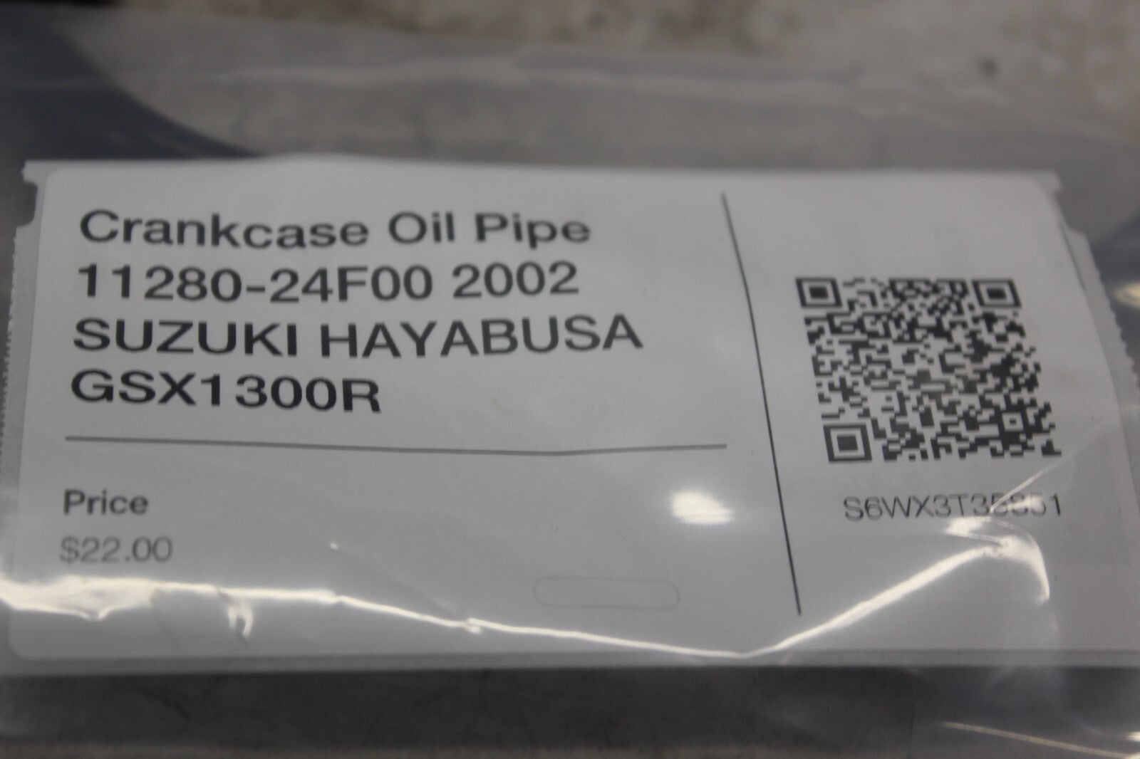 Crankcase Oil Pipe 11280-24F00 2002 SUZUKI HAYABUSA GSX1300R