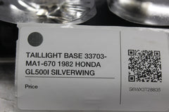 TAILLIGHT BASE 33703-MA1-670 1982 HONDA GL500I SILVERWING
