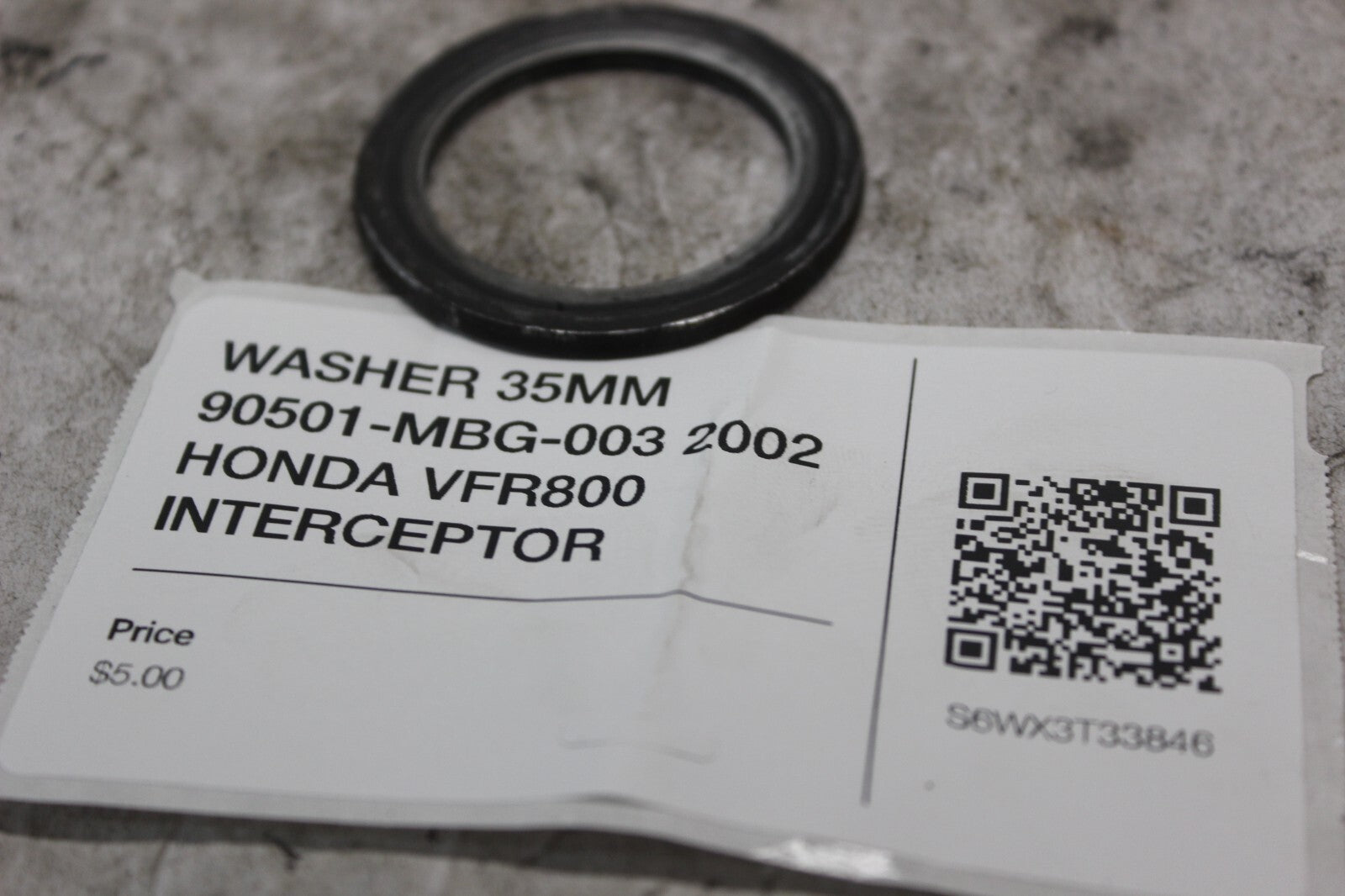 WASHER 35MM 90501-MBG-003 2002 HONDA VFR800 INTERCEPTOR