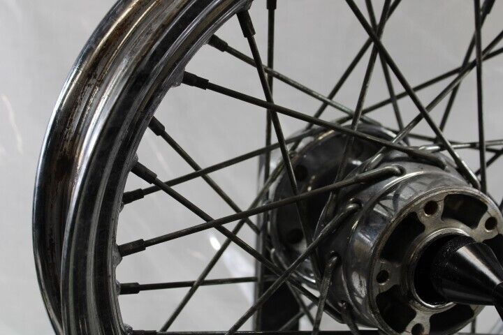 OEM Harley Davidson Front Spoke 16” X 3” Dual Hub No Bearings