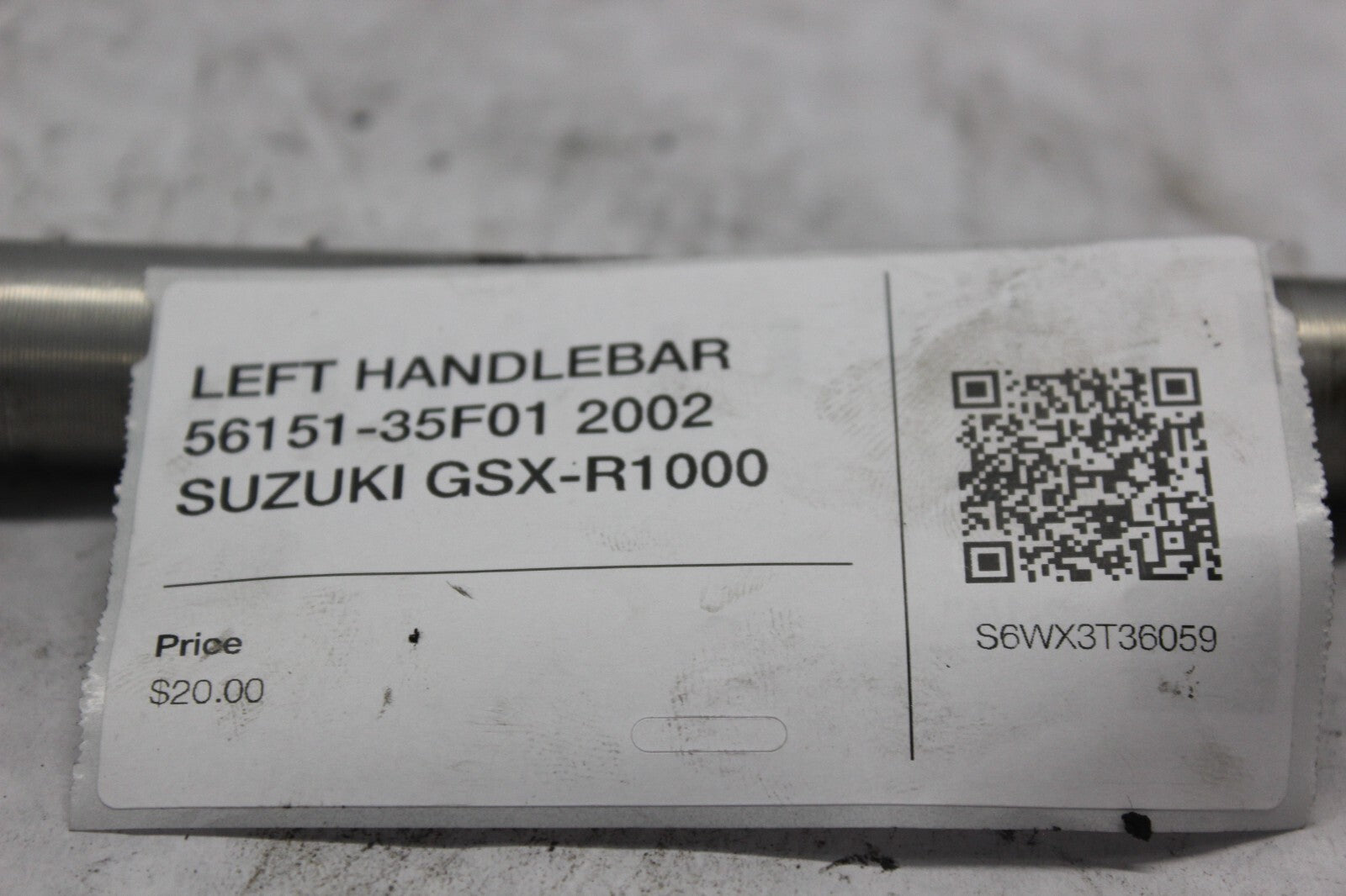 LEFT HANDLEBAR 56151-35F01 2002 SUZUKI GSX-R1000