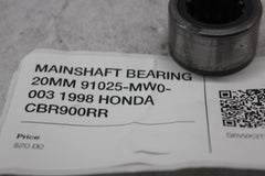 MAINSHAFT BEARING 20MM 91025-MW0-003 1998 HONDA CBR900RR