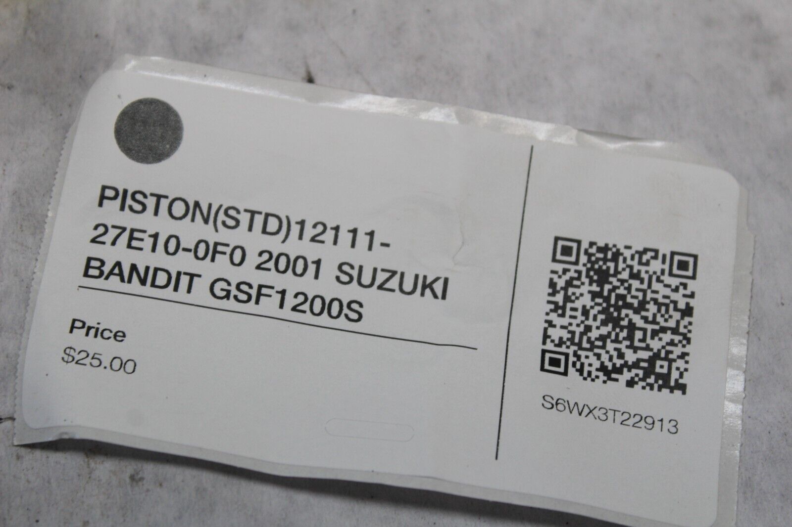 PISTON (STD) 12111-27E10-0F0 2001 SUZUKI BANDIT GSF1200S
