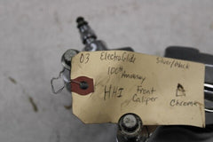 Chrome Front Brake Caliper LEFT 2003 Harley Davidson FLHT Silver Black