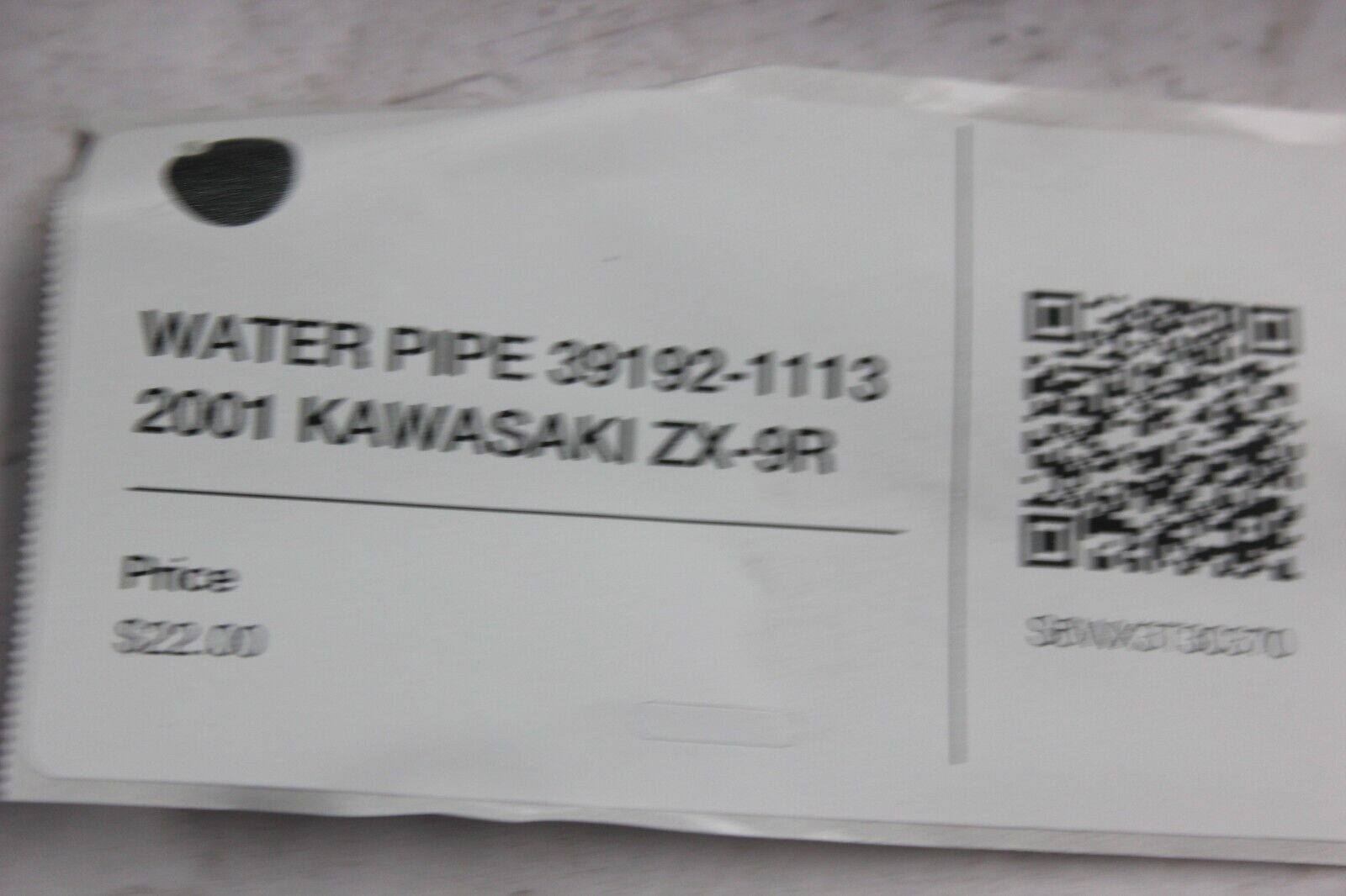 WATER PIPE 39192-1113 2001 KAWASAKI ZX-9R