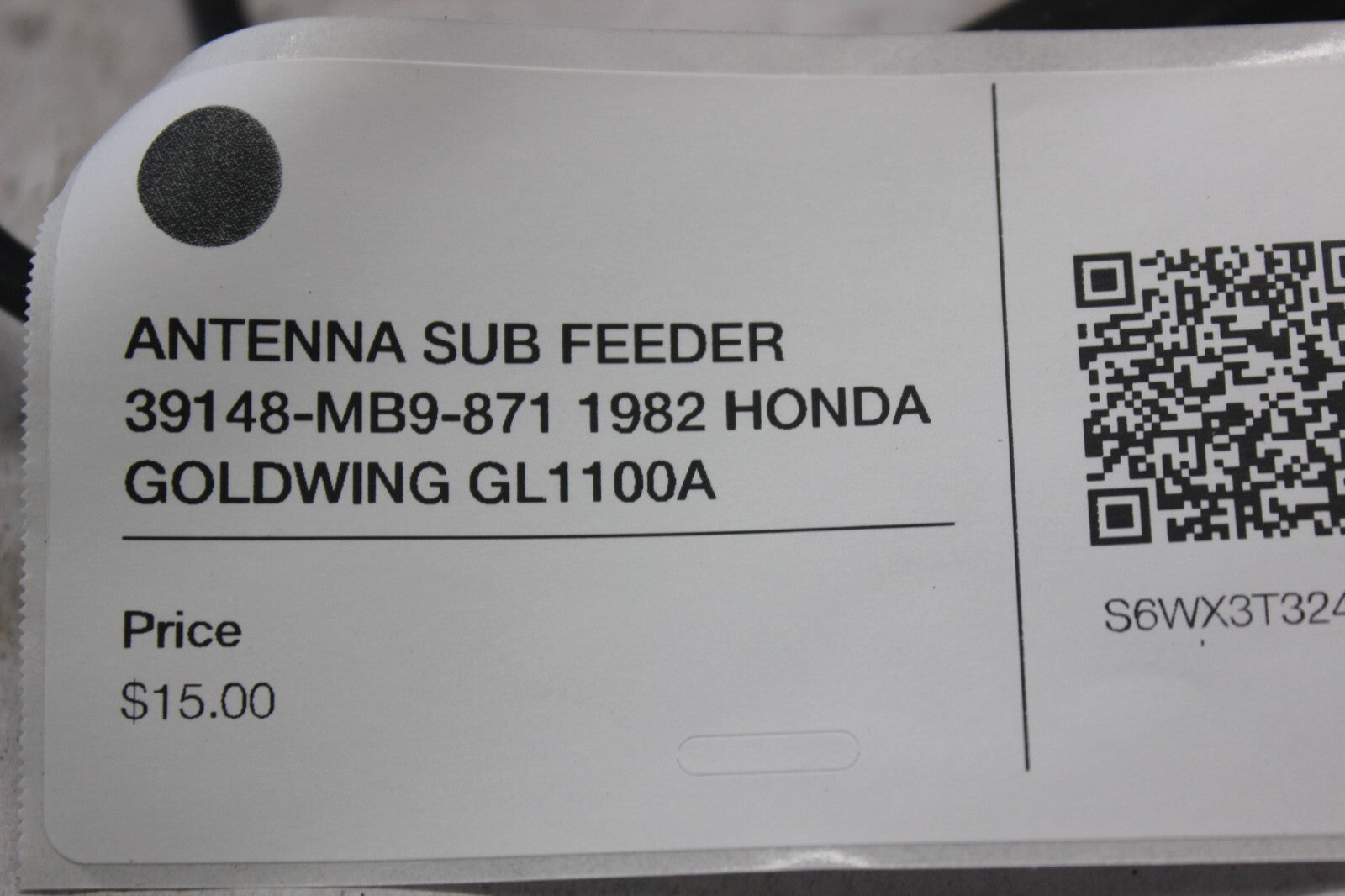 ANTENNA SUB FEEDER 39148-MB9-871 1982 HONDA GOLDWING GL1100A