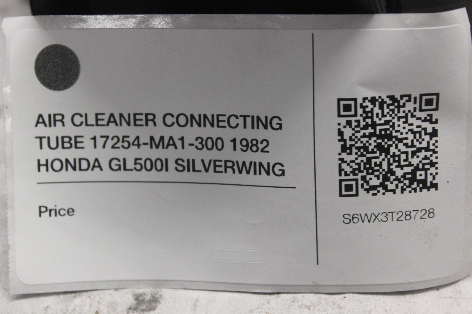 AIR CLEANER CONNECTING TUBE 17254-MA1-300 1982 HONDA GL500I SILVERWING