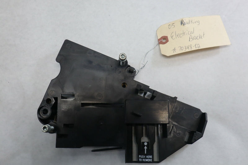 OEM Harley Davidson Electrical Bracket 2005 Road King Blk/Red 70348-02