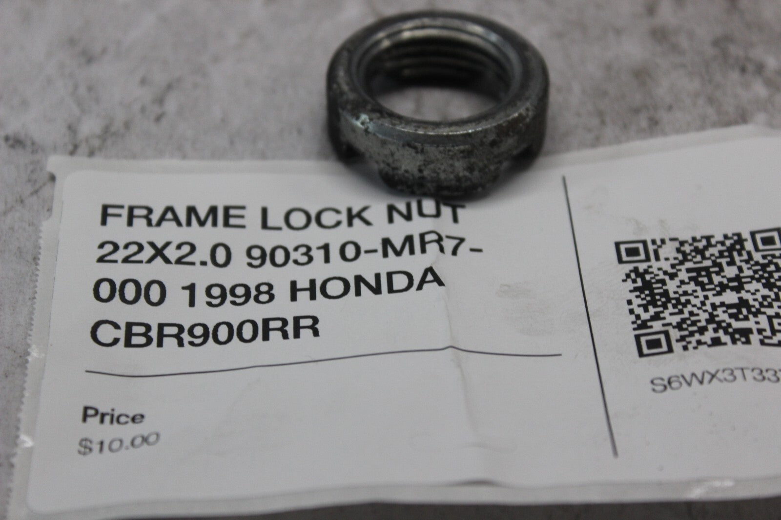 FRAME LOCK NUT 22X2.0 90310-MR7-000 1998 HONDA CBR900RR