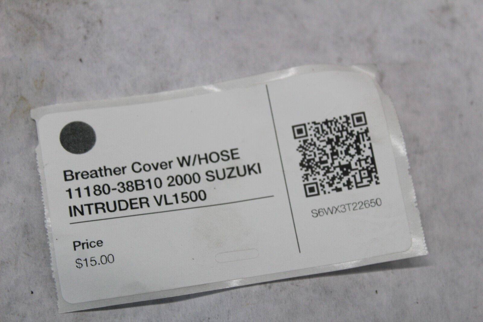 Breather Cover W/HOSE 11180-38B10 2000 SUZUKI INTRUDER VL1500