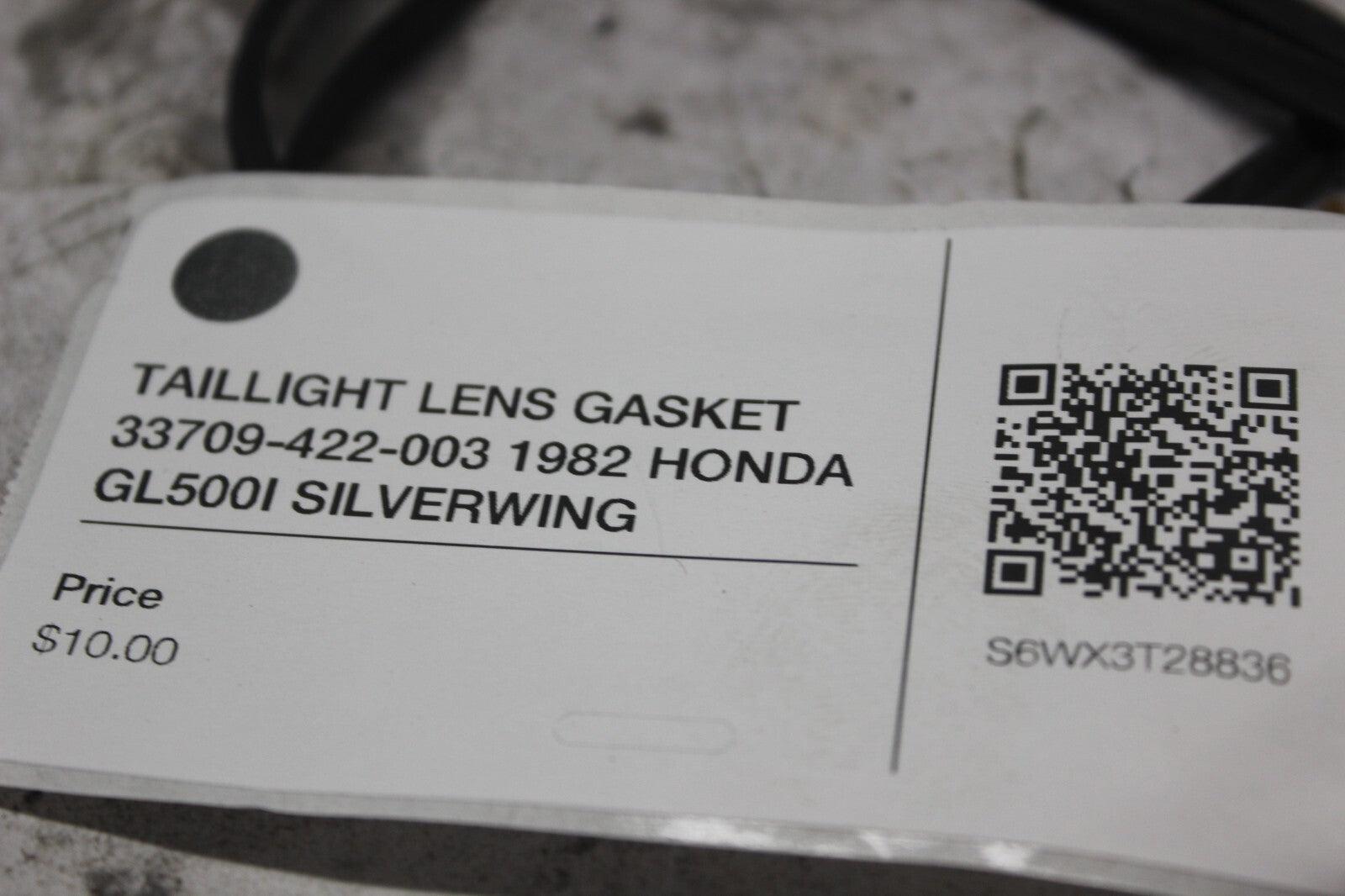 TAILLIGHT LENS GASKET 33709-422-003 1982 HONDA GL500I SILVERWING