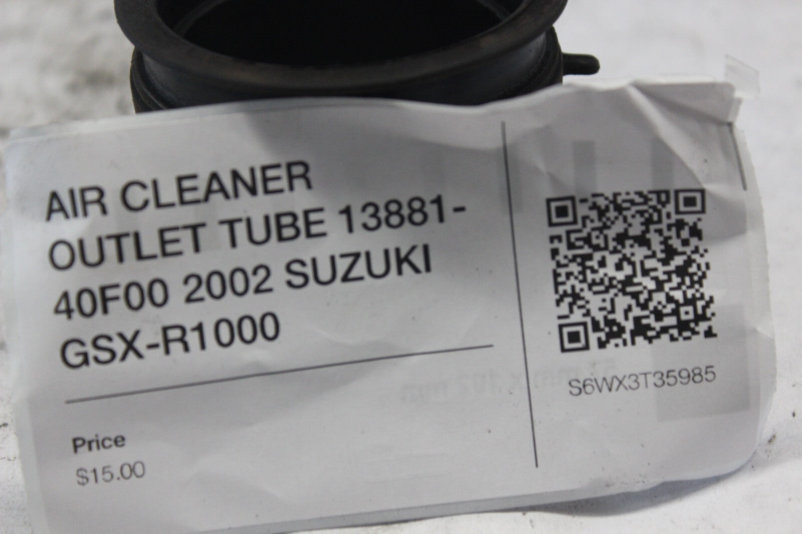 AIR CLEANER OUTLET TUBE 13881-40F00 2002 SUZUKI GSX-R1000
