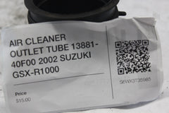 AIR CLEANER OUTLET TUBE 13881-40F00 2002 SUZUKI GSX-R1000