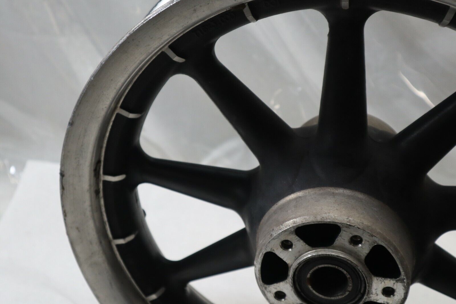 OEM Harley Davidson FRONT 9 Spoke Wagon Wheel 16" x 3" 1" Bearing 43345-00