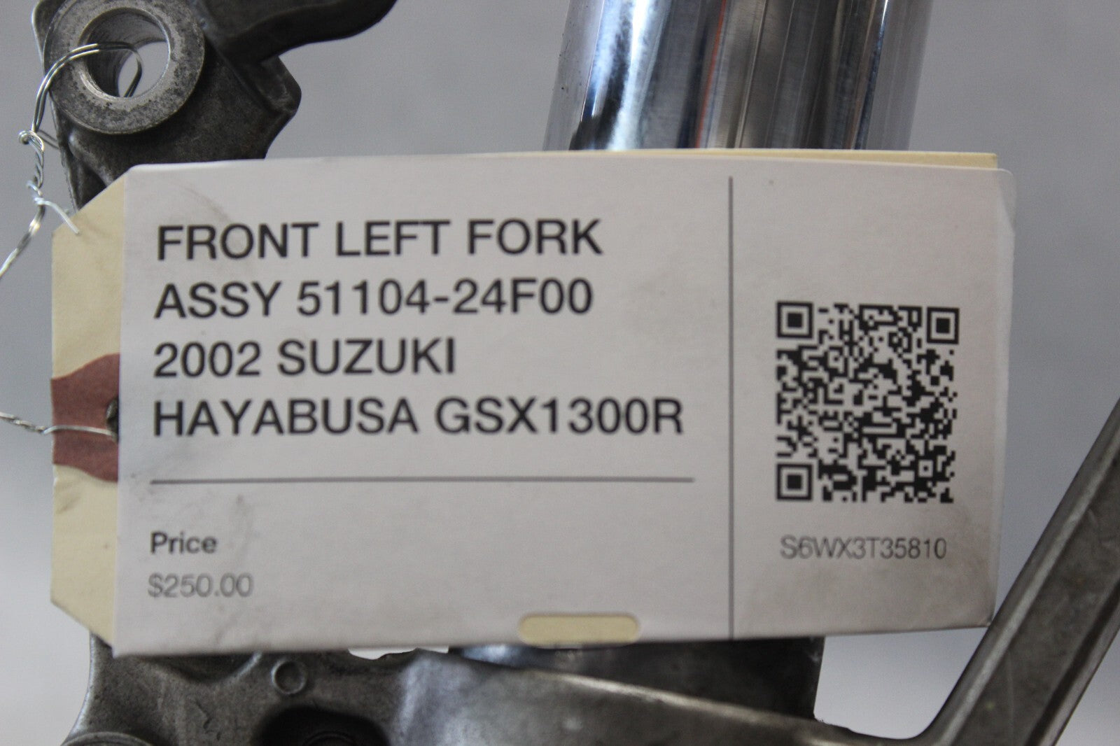 FRONT LEFT FORK ASSY 51104-24F00 2002 SUZUKI HAYABUSA GSX1300R