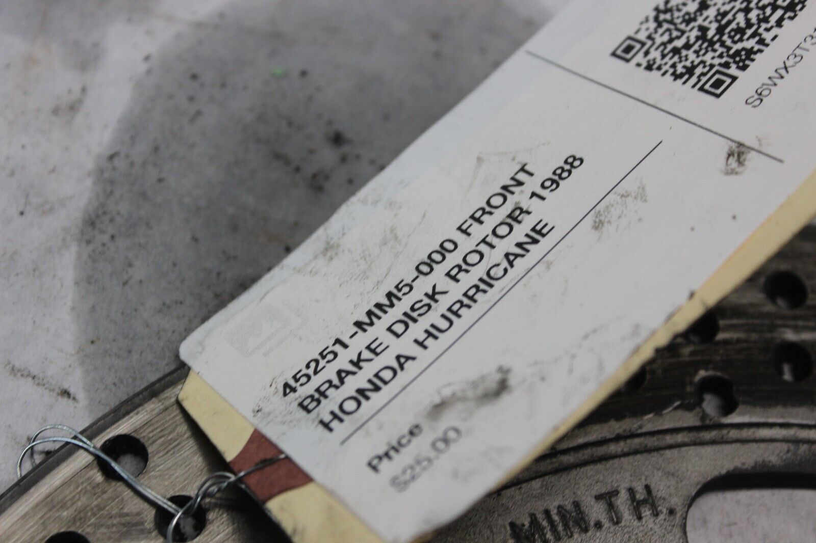 45251-MM5-000 FRONT BRAKE DISK ROTOR 1988 HONDA HURRICANE CBR1000F