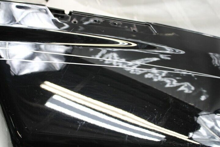 OEM Harley Davidson Saddlebag Bottom LEFT Gloss Black Silver Pinstripe 90200414