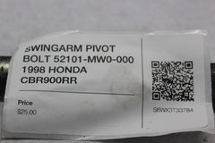SWINGARM PIVOT BOLT 52101-MW0-000 1998 HONDA CBR900RR