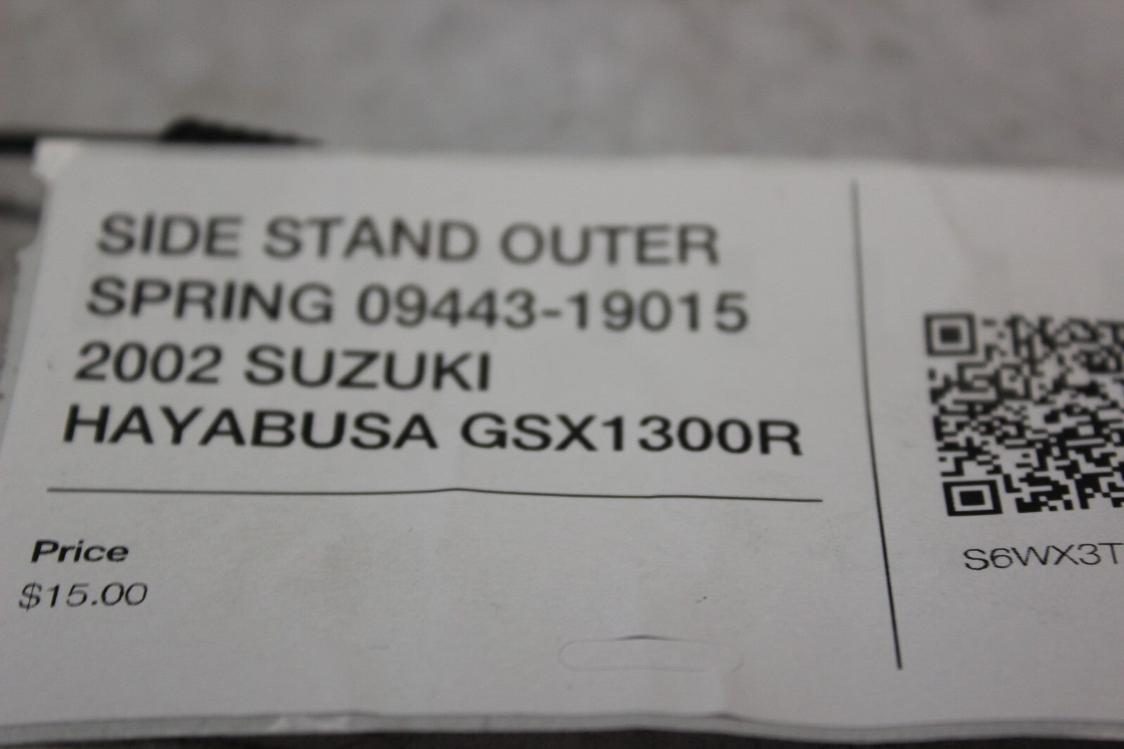 SIDE STAND OUTER SPRING 09443-19015 2002 SUZUKI HAYABUSA GSX1300R