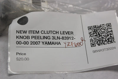 **NEW** CLUTCH LEVER KNOB PEELING 3LN-83912-00-00 2007 YAMAHA YZF600R