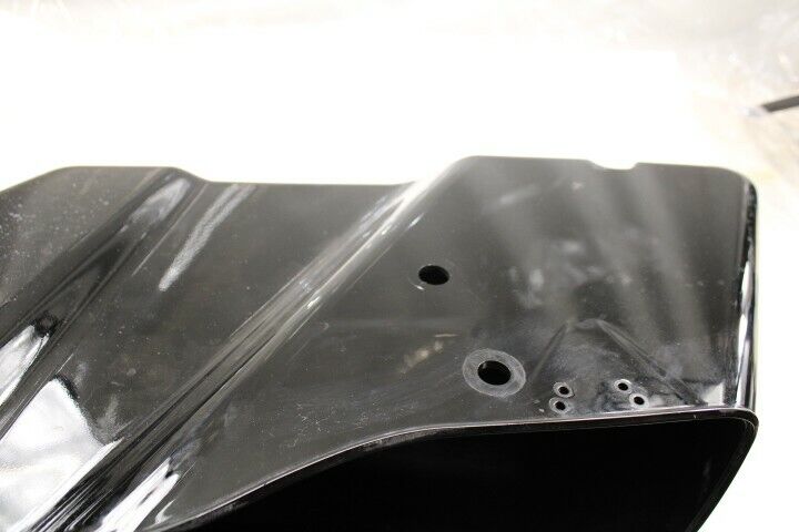 OEM Harley Davidson Saddlebag Bottom LEFT Gloss Black Silver Pinstripe 90200414