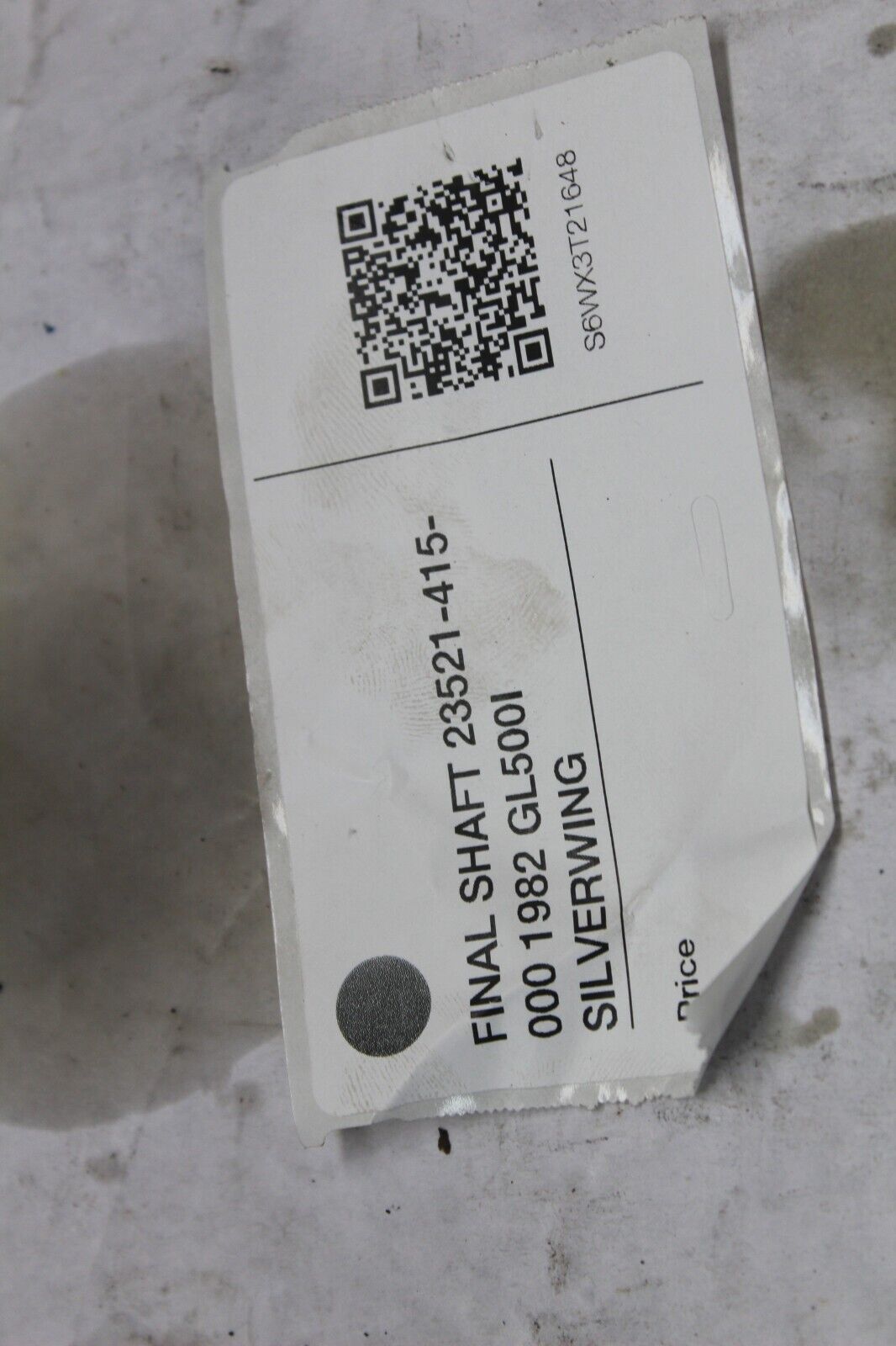 FINAL SHAFT 23521-415-000 1982 GL500I SILVERWING