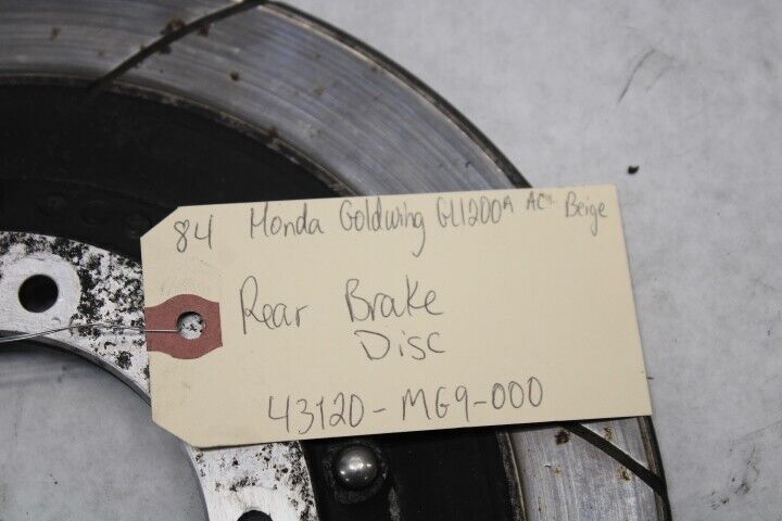 Rear Brake Disk Rotor 43120-MG9-000 1984 Honda Goldwing GL1200A