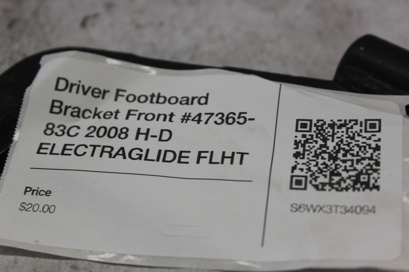 Driver Footboard Bracket Front #47365-83C 2008 H-D ELECTRAGLIDE FLHT