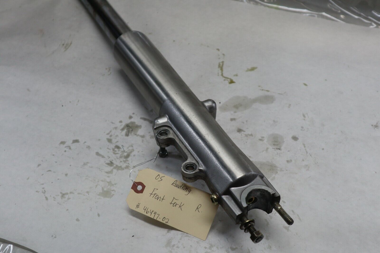 OEM Harley Davidson RIGHT Fork Suspension 2005 Road King Blk/Red 46497-02