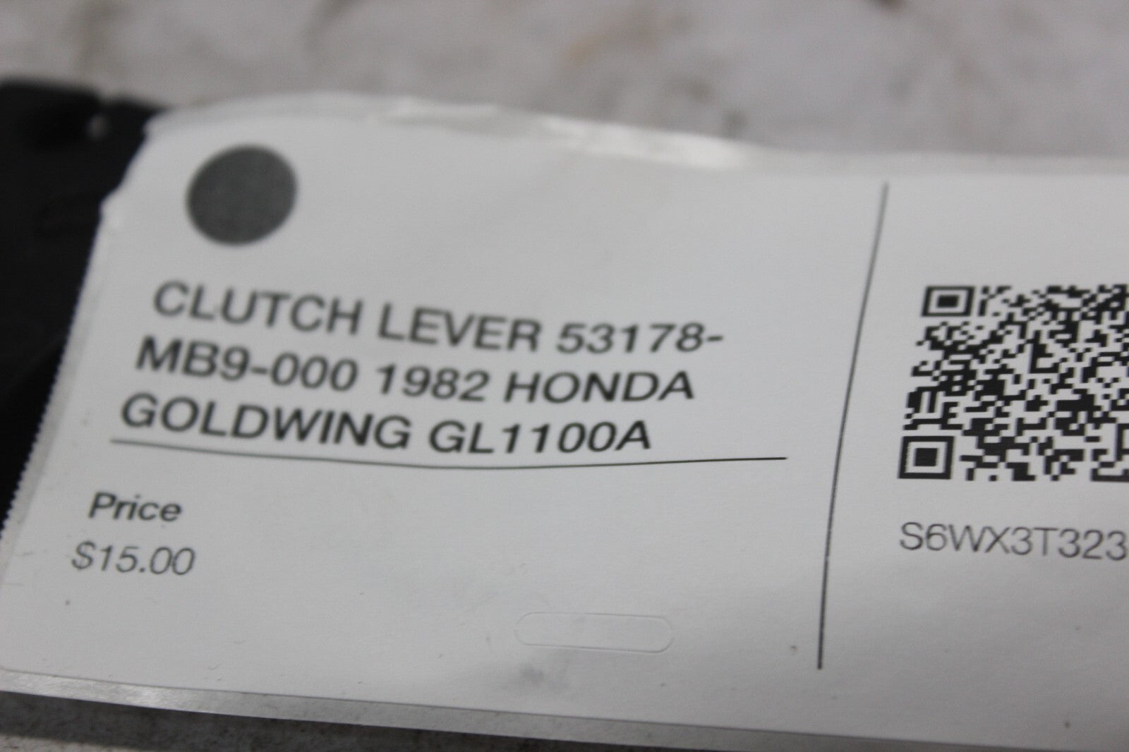 CLUTCH LEVER 53178-MB9-000 1982 HONDA GOLDWING GL1100A