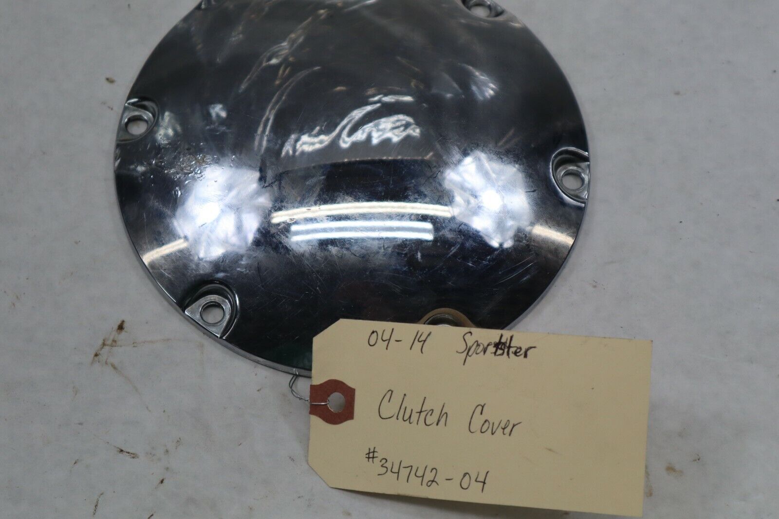 OEM Harley Davidson Clutch Derby Cover Chrome 2005 Sportster 34742-04